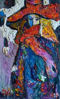 А снег идет, холст, масло 