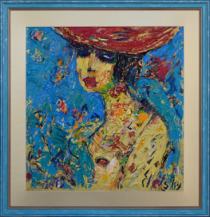 Дама в саду / холст, масло