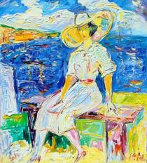 Девушка на берегу моря